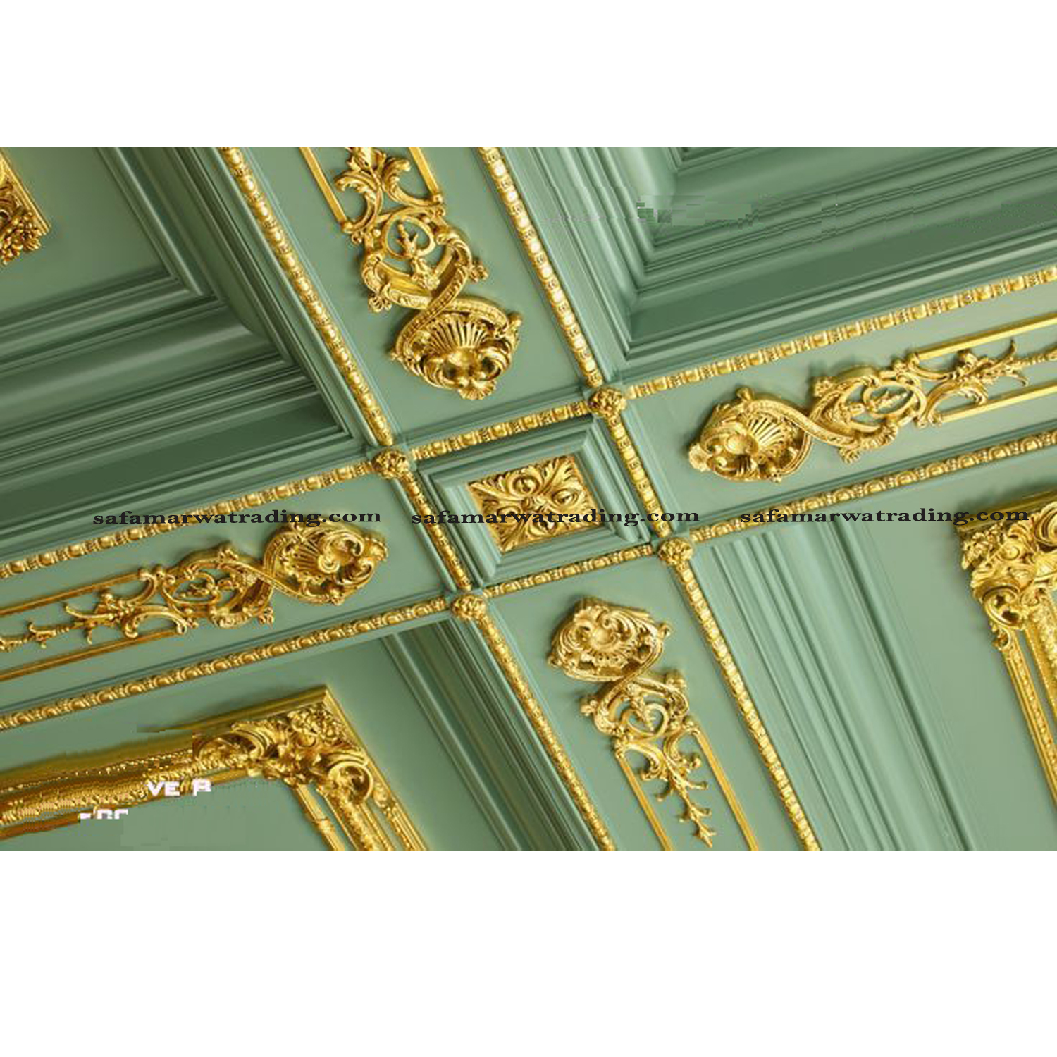 Beam Decoration Golden Painted